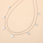 Double Layer Butterfly Metal Waist Chain
