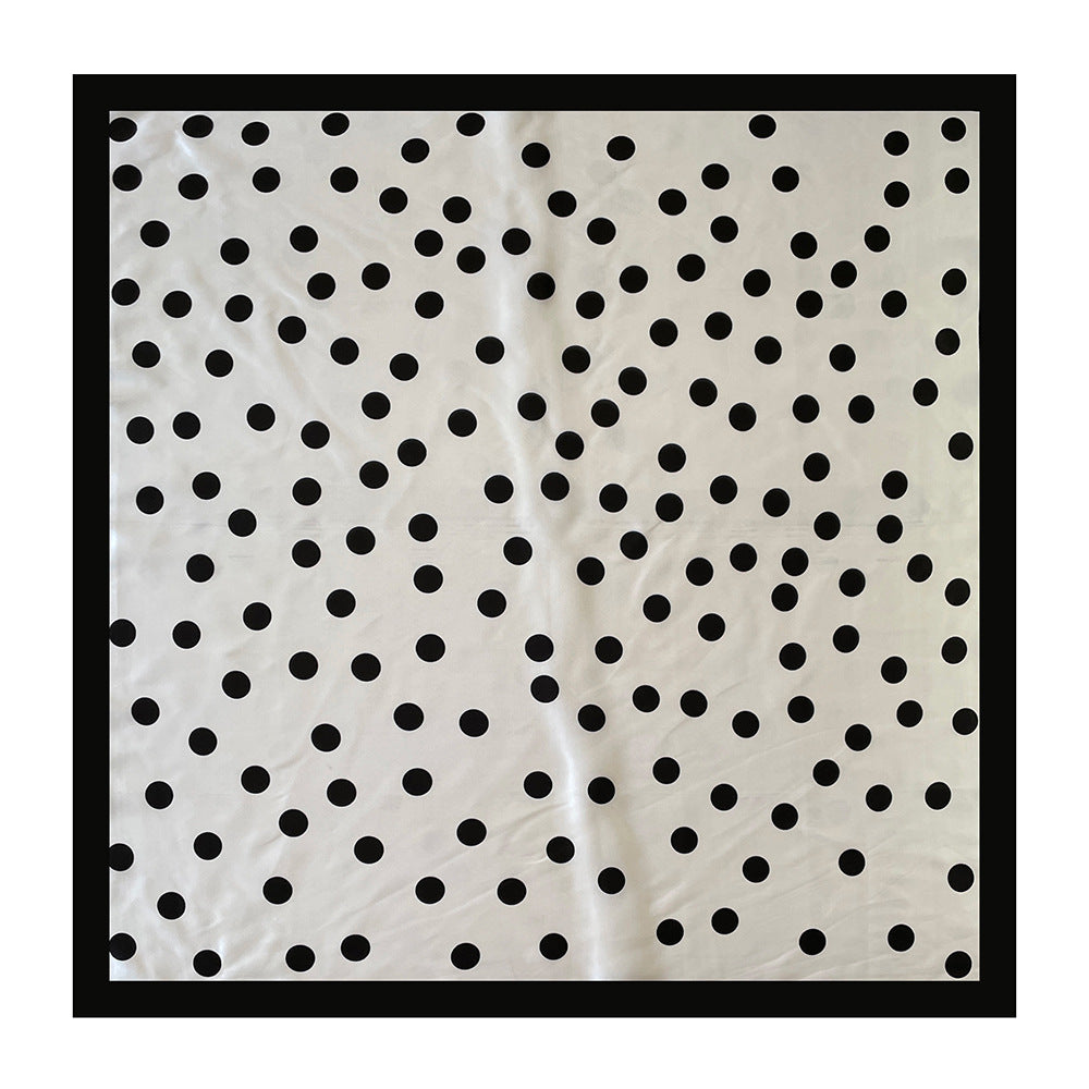 Minimal Polka Dot Square Head Neck Scarf Secondary image