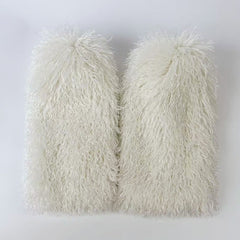 Shearling Lined Cable Knit Leg Warmers