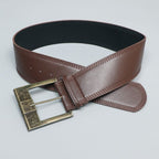 Vintage Wide Brown Waist Belt
