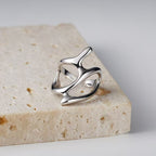 Hollow Geometric Irregular Open Knuckle Ring