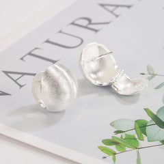 Minimalist Textured Ball Ear Cuff Earrings