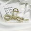 Premium Bow Metallic Large Hair Claw