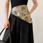 Vintage Triangle Print Scarf Belt