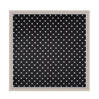 Polka Dot Square Neck Ribbon Head Scarf