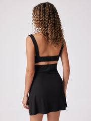 Sexy Backless Fit Flare Dress