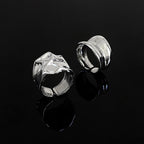 Vintage Textured Silver Open Index Ring