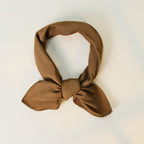 Minimal Cotton Double Layer Ruffle Trim Square Scarf