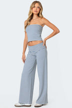 Athletic Fluid Stripe Straight Pants