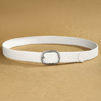 Handmade Woven Patent Leather Belt