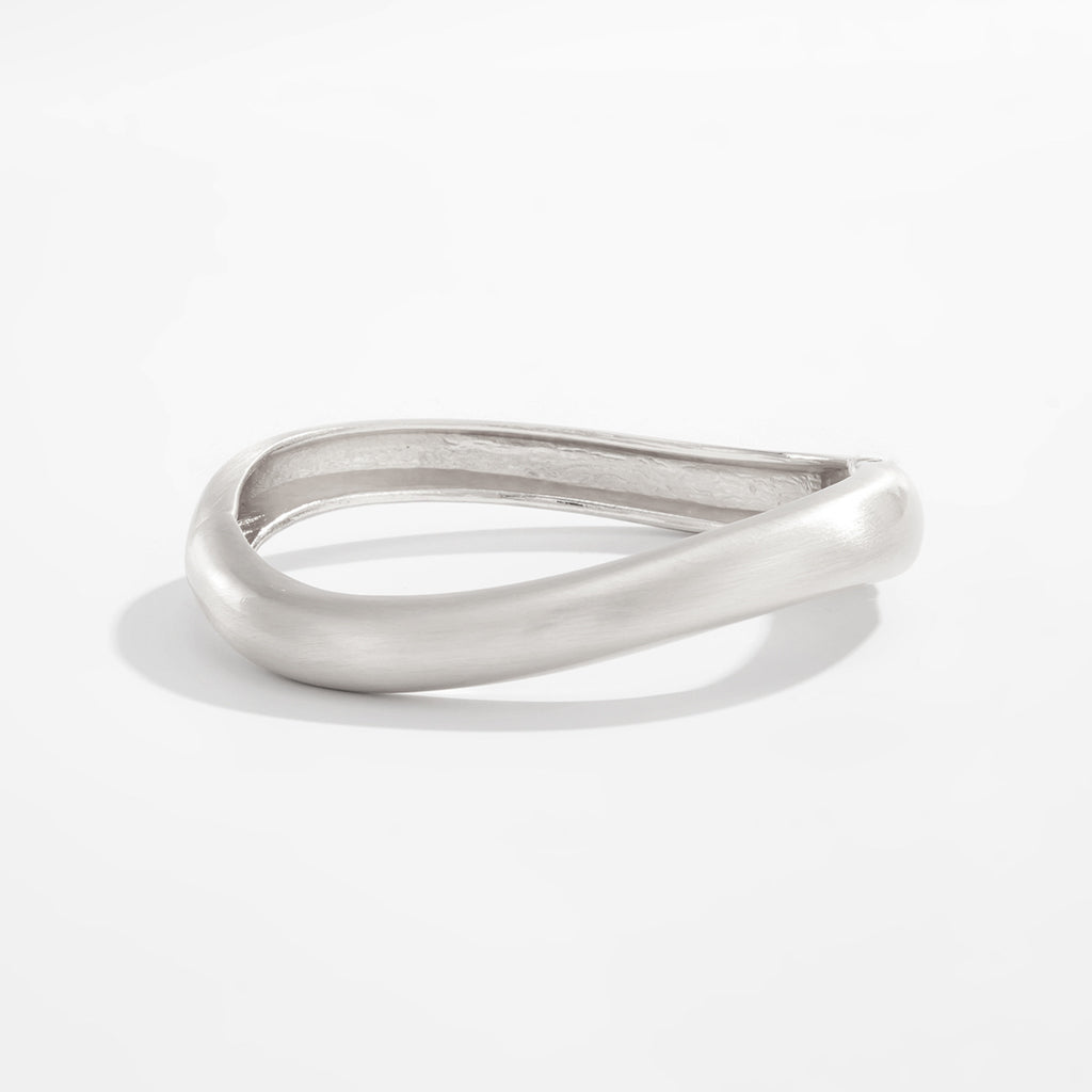 Versatile Matte Coil Bangle Bracelet