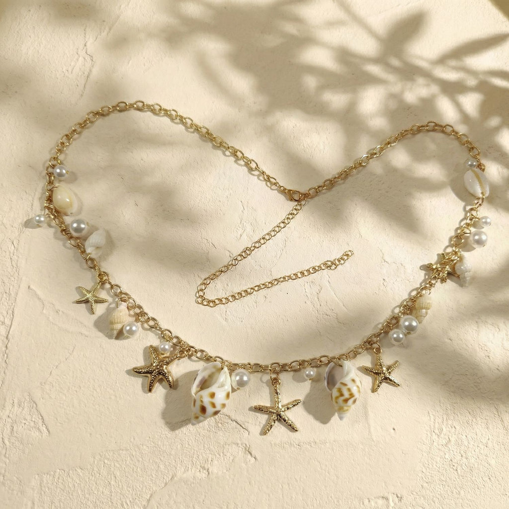 Gold Shell Conch Chic Beach Waist Chain