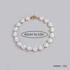 Vintage Baroque Pearl Irregular Statement Necklace