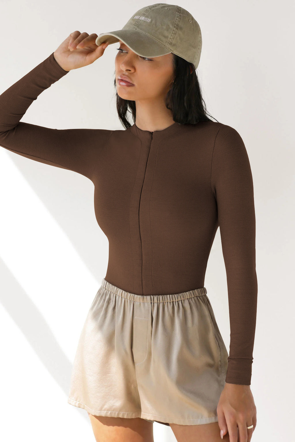 Bodysuit Style Knit Top