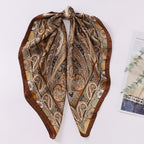 Elegant Paisley Square Shirt Neck Scarf