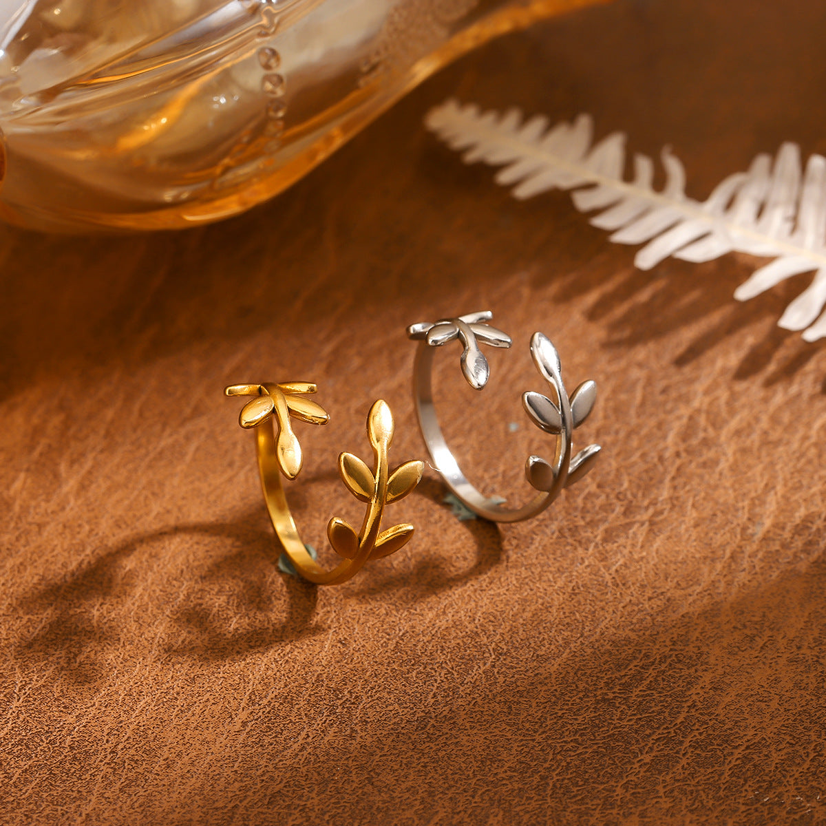 Titanium Steel Adjustable Open Vintage Ring Main image