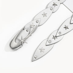 Silver Minimalist Chic Waist Belt