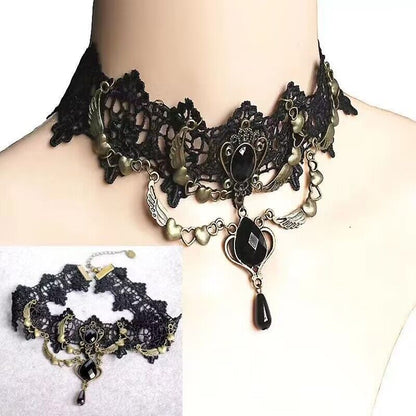 Lolita Gothic Lace Retro Neck Decoration Necklace