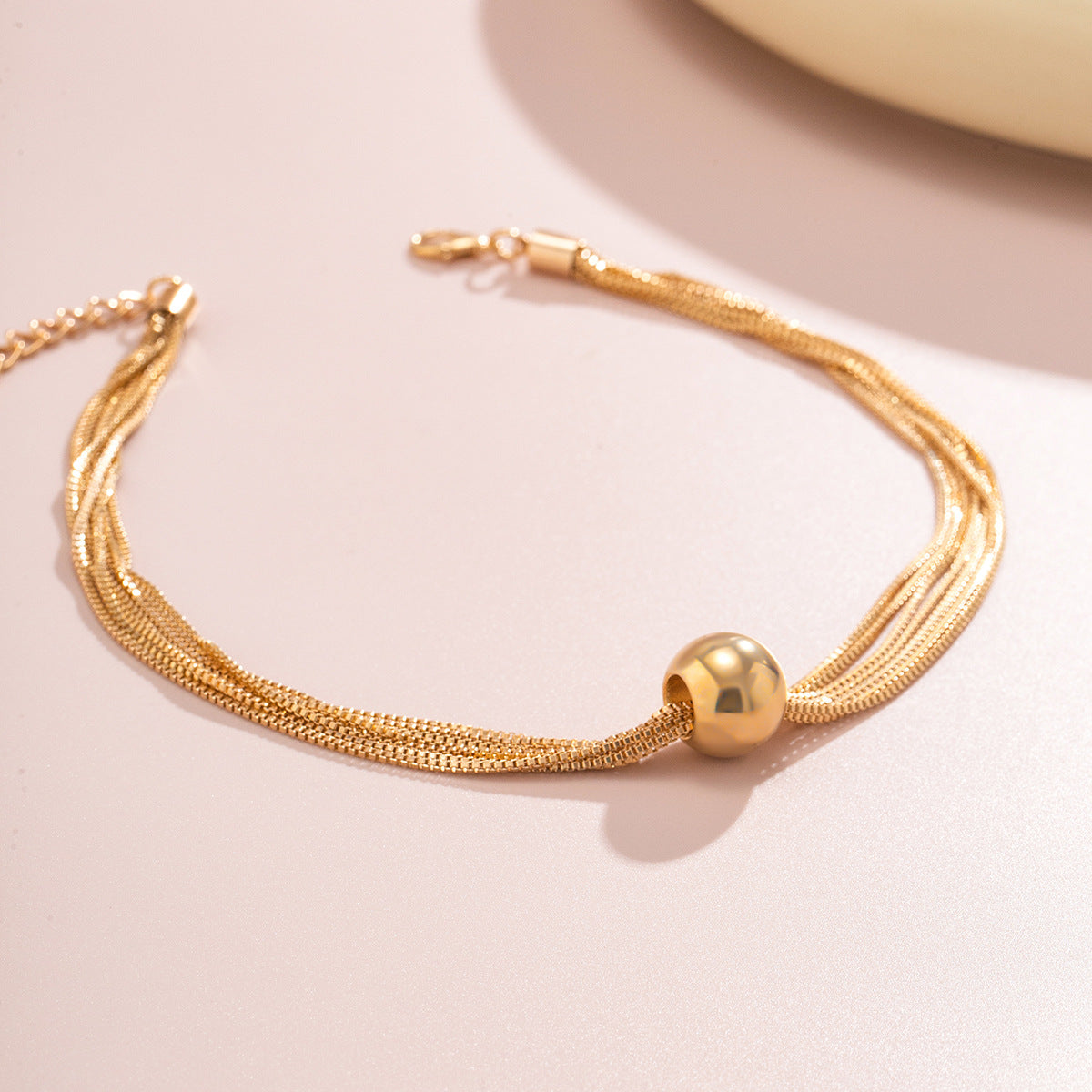 Bold Bead Pendant Choker Layered Necklace Secondary image