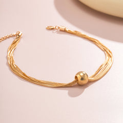 Bold Bead Pendant Choker Layered Necklace