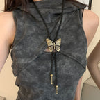 Retro Metal Butterfly Adjustable Waist Chain