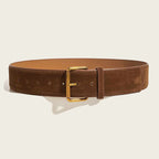 Vintage Suede Wide Waist Belt