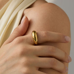 Minimalist Round Stainless Steel Ring