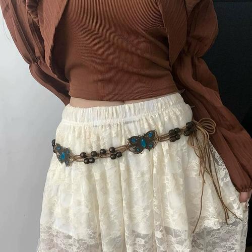 Boho Handmade Braided Butterfly Waist Chain Main image