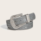 Chic Rhinestone Buckle Y2K Belt