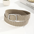 Handmade Woven Patent Leather Belt