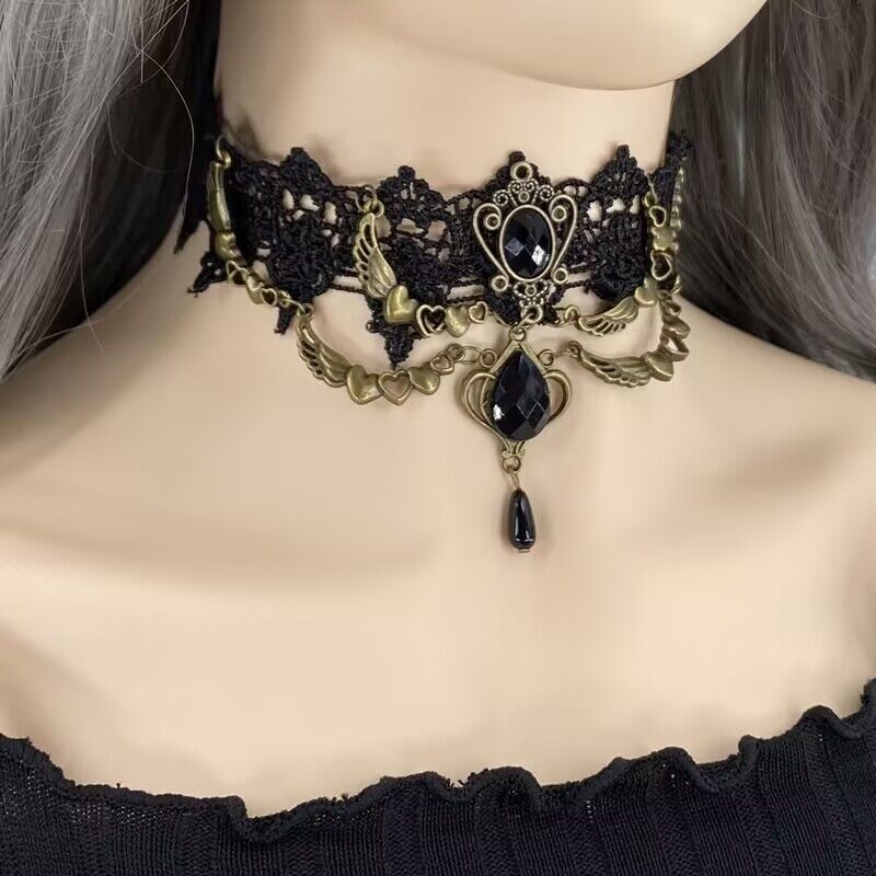 Lolita Gothic Lace Retro Neck Decoration Necklace