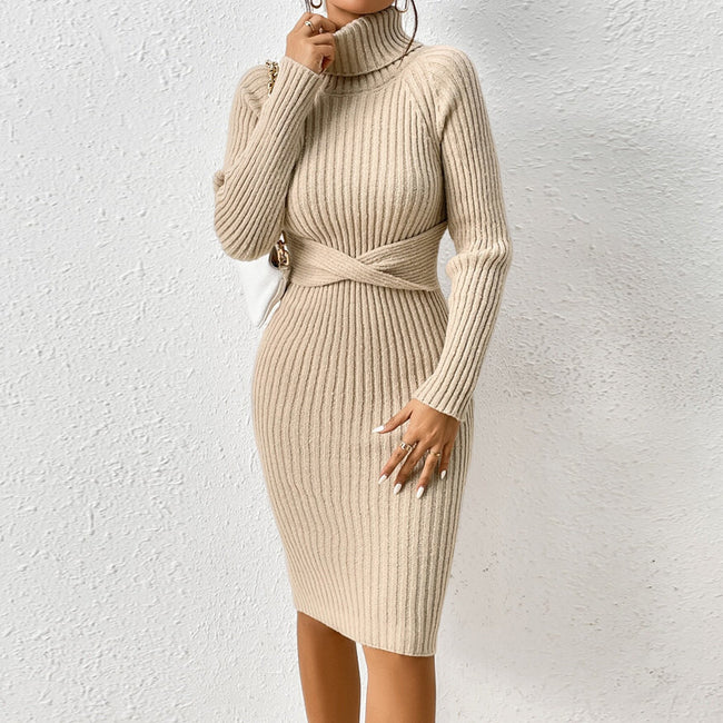 Turtleneck Bodycon Sweater Dress Main image
