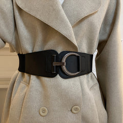 Fashion Leather Stretch Waist Belt