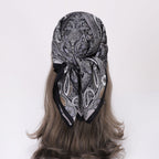 Elegant Paisley Square Shirt Neck Scarf