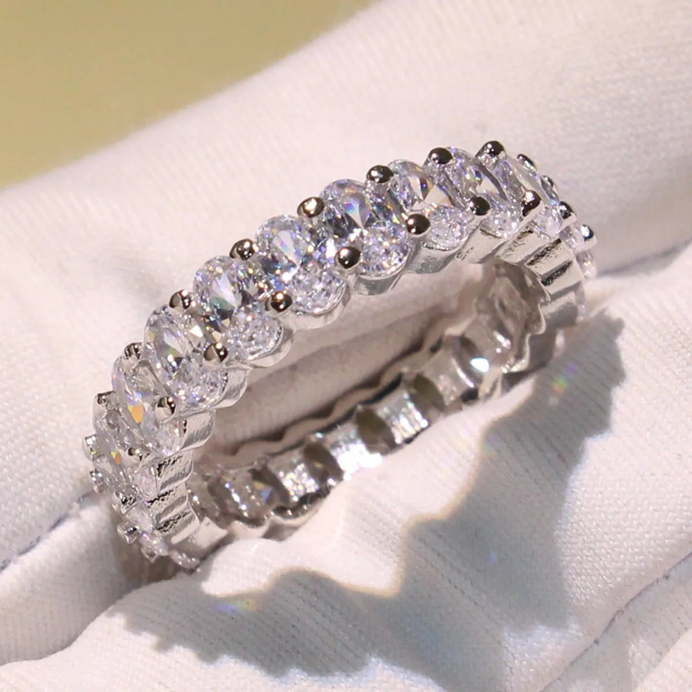 Full Cubic Zirconia Brilliant Ring Secondary image