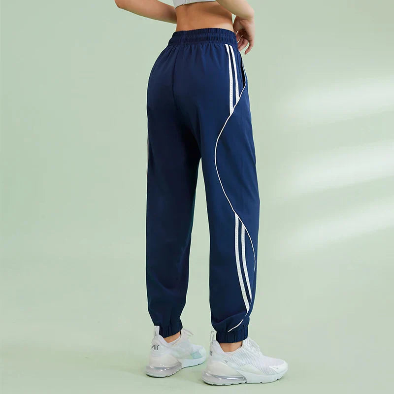Contrasting Colors Side Pocket Sweatpants
