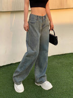 90s Washed High Waist Boyfriend Jeans Boyfriend Jeans