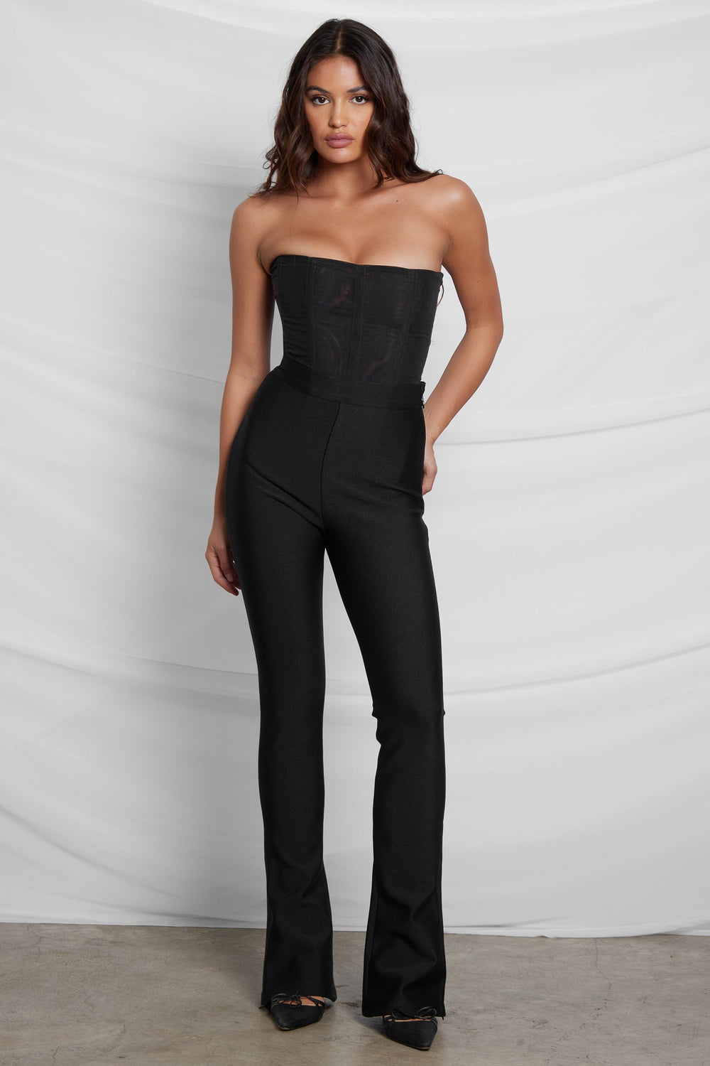 Haze High Waist Trendy Bandage Pants Black XS Bottom