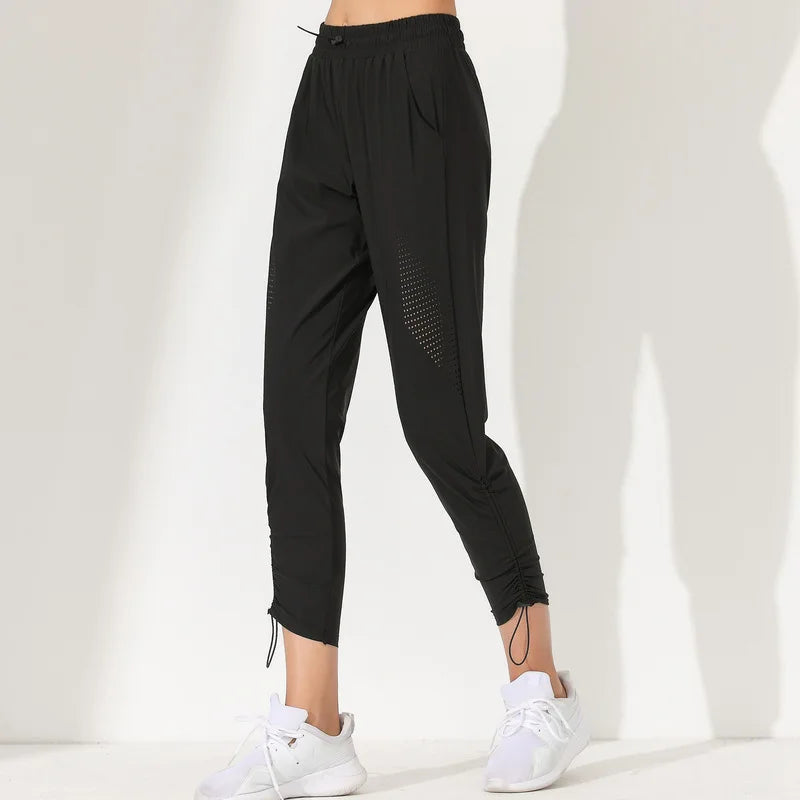 Stretch Tapered Lounge Run Sweatpants Black / S