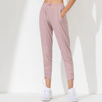 Stretch Tapered Lounge Run Sweatpants Pink / S