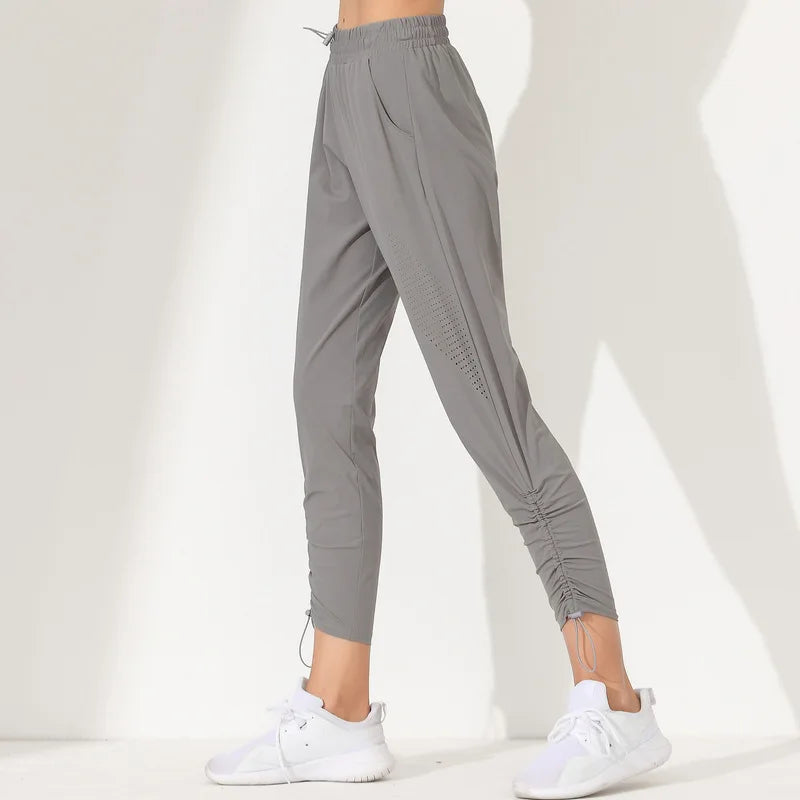 Stretch Tapered Lounge Run Sweatpants Gray / S