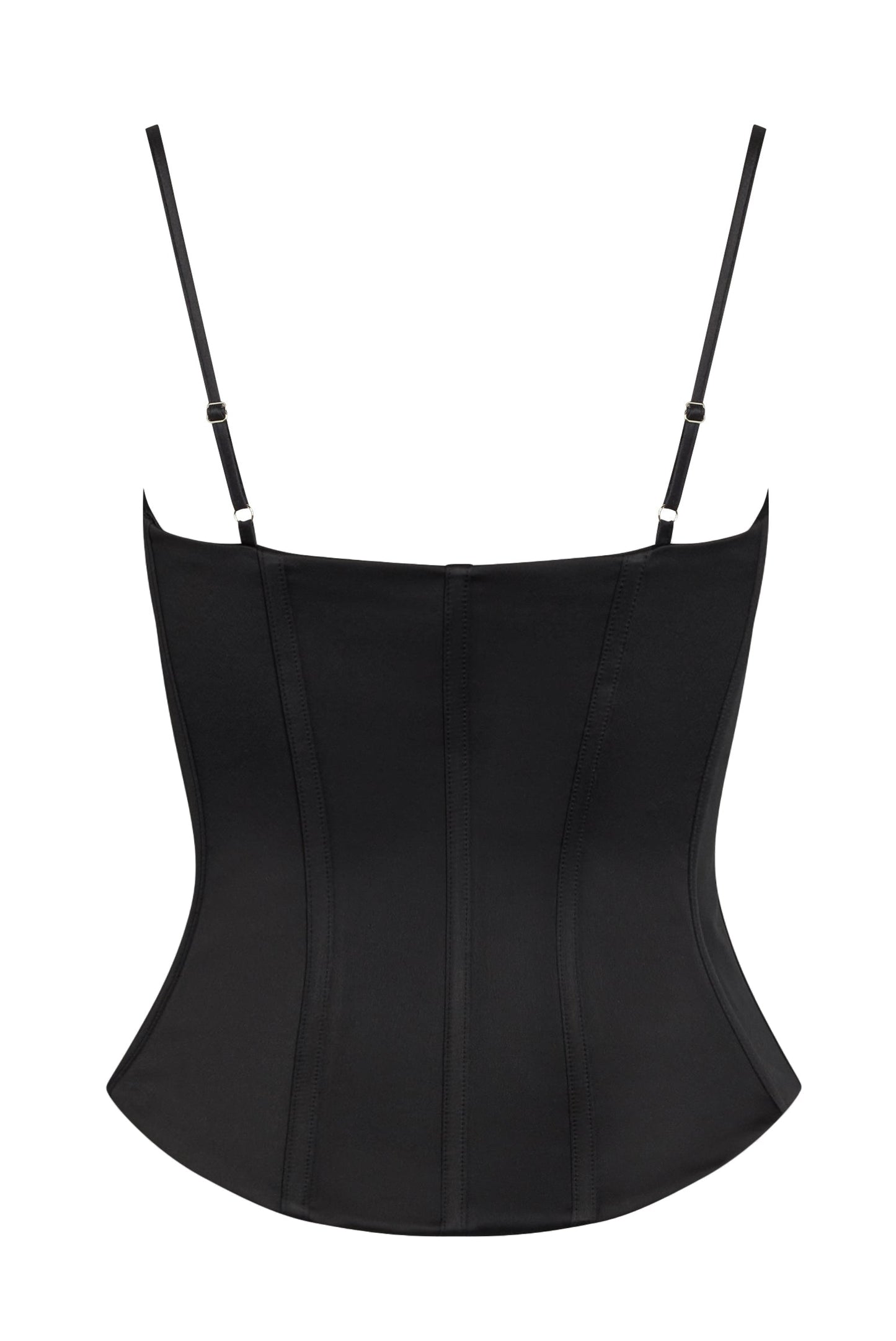 Luce Longline Satin Trendy Bustier Corset Top