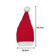 Knitted Santa Cosplay Holiday Beanie Hat Hat-L