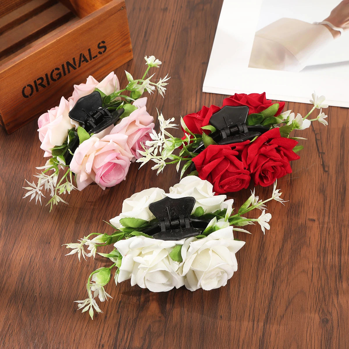 Festival Valentine's Day Fashion Flowers Ponytail Christmas Hair Accessory