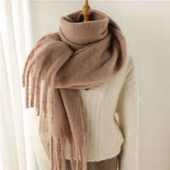Cashmere Winter Scarf For Women - Solid Thick Soft Pashmina Wrap Camle Scarfs-L