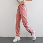 Loose Running Straight Tracksuit Sweatpants Pink / S
