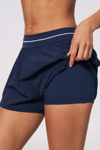 Brushed Double Layer Sports Shorts