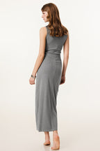 Slim Fitted Knit Tank Sweater Dress
