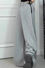 Gray Ribbon Dance Relaxed Sweat Pants