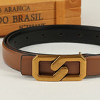 Color Block Reversible Double Sided Belt